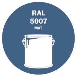 POT DE PEINTURE 5KG RAL 5007 BLEU BRILLANT PRIMAIRE MAT