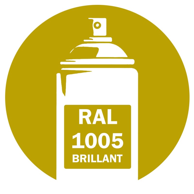 Bombe de peinture RAL 1005 Jaune miel brillant DISOLAC 400ml, spray pro gloss pour métal, bois, plastique et usage industriel. Bombe de peinture RAL 1005 Jaune miel brillant DISOLAC 400ml, spray pro gloss pour métal, bois, plastique et usage industriel.
