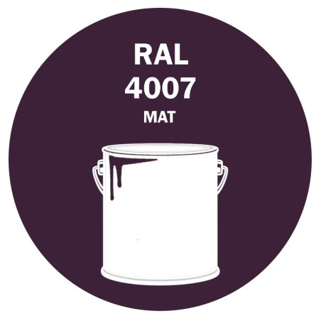POT DE PEINTURE 5KG RAL 4007 VIOLET POURPRE PRIMAIRE MAT