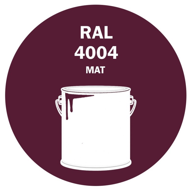 POT DE PEINTURE 5KG RAL 4004 VIOLET BORDEAUX PRIMAIRE MAT POT DE PEINTURE 5KG RAL 4004 VIOLET BORDEAUX PRIMAIRE MAT