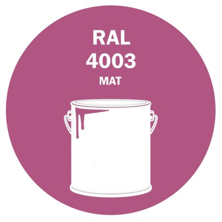 POT DE PEINTURE 5KG RAL 4003 VIOLET BRUYÈRE PRIMAIRE MAT