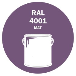 POT DE PEINTURE 5KG RAL 4001 LILAS ROUGE PRIMAIRE MAT