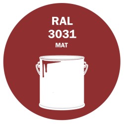 Pot de peinture primaire RAL 3031 rouge oriental mat 5 kg