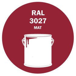 POT DE PEINTURE 5KG RAL 3027 ROUGE FRAMBOISE PRIMAIRE MAT