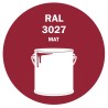 POT DE PEINTURE 5KG RAL 3027 ROUGE FRAMBOISE PRIMAIRE MAT POT DE PEINTURE 5KG RAL 3027 ROUGE FRAMBOISE PRIMAIRE MAT