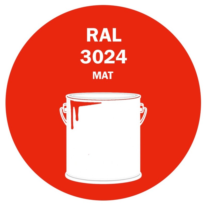 Pot de peinture RAL 3024 rouge brillant primaire mat Pot de peinture RAL 3024 rouge brillant primaire mat
