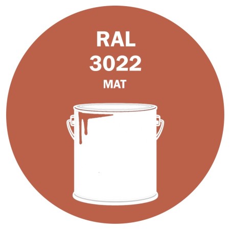POT DE PEINTURE 5KG RAL 3022 ROUGE SAUMON PRIMAIRE MAT