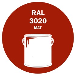 POT DE PEINTURE 5KG RAL 3020 ROUGE SIGNALISATION PRIMAIRE MAT