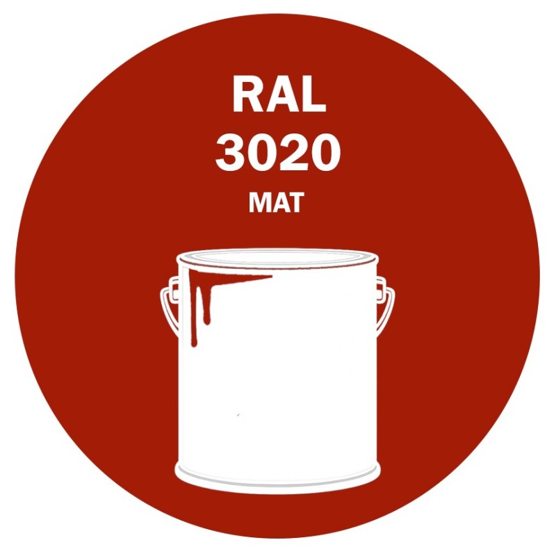 POT DE PEINTURE 5KG RAL 3020 ROUGE SIGNALISATION PRIMAIRE MAT POT DE PEINTURE 5KG RAL 3020 ROUGE SIGNALISATION PRIMAIRE MAT