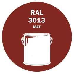 POT DE PEINTURE 5KG RAL 3013 ROUGE TOMATE PRIMAIRE MAT