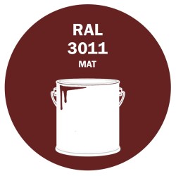 POT DE PEINTURE 5KG RAL 3011 ROUGE BRUN PRIMAIRE MAT