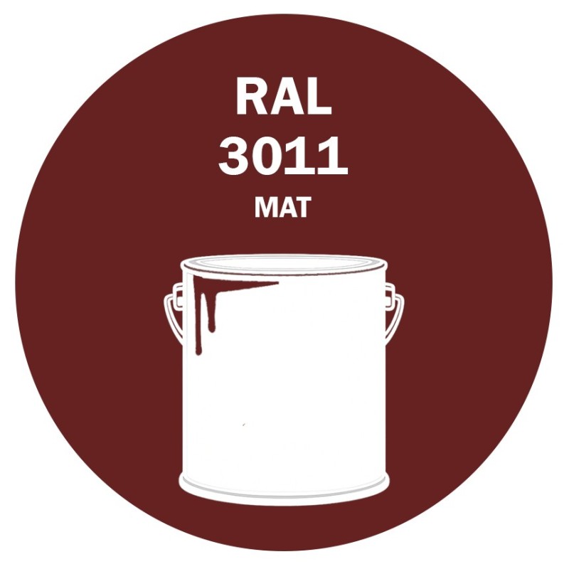 POT DE PEINTURE 5KG RAL 3011 ROUGE BRUN PRIMAIRE MAT POT DE PEINTURE 5KG RAL 3011 ROUGE BRUN PRIMAIRE MAT