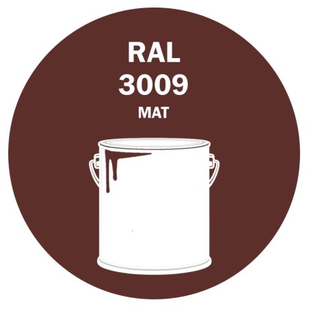 POT DE PEINTURE 5KG RAL 3009 ROUGE OXYDE PRIMAIRE MAT