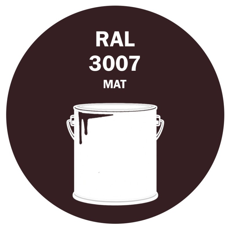 POT DE PEINTURE 5KG RAL 3007 ROUGE NOIR PRIMAIRE MAT POT DE PEINTURE 5KG RAL 3007 ROUGE NOIR PRIMAIRE MAT