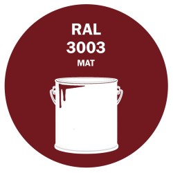 POT DE PEINTURE 5KG RAL 3003 ROUGE RUBIS PRIMAIRE MAT