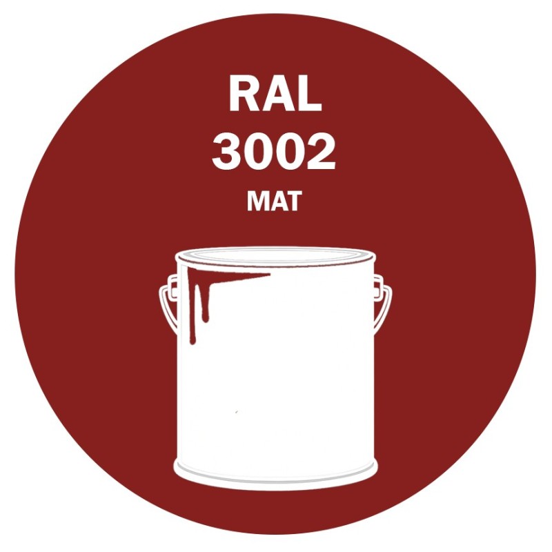 POT DE PEINTURE 5KG RAL 3002 ROUGE CARMIN PRIMAIRE MAT POT DE PEINTURE 5KG RAL 3002 ROUGE CARMIN PRIMAIRE MAT