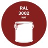 POT DE PEINTURE 5KG RAL 3002 ROUGE CARMIN PRIMAIRE MAT POT DE PEINTURE 5KG RAL 3002 ROUGE CARMIN PRIMAIRE MAT