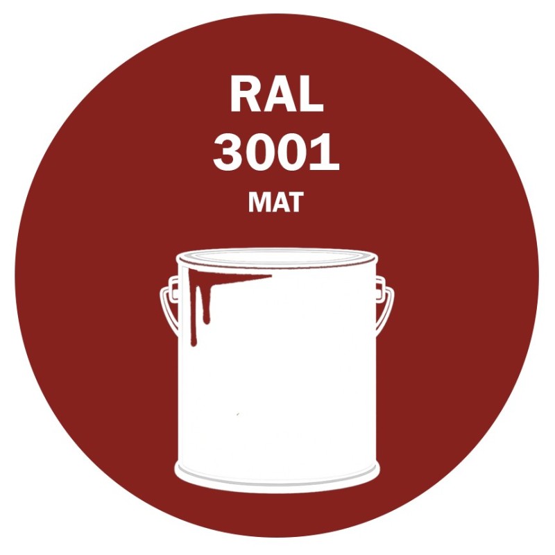 POT DE PEINTURE 5KG RAL 3001 ROUGE DE SÉCURITÉ PRIMAIRE MAT POT DE PEINTURE 5KG RAL 3001 ROUGE DE SÉCURITÉ PRIMAIRE MAT