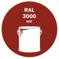 OT DE PEINTURE 5KG RAL 3000 ROUGE FEU PRIMAIRE MAT