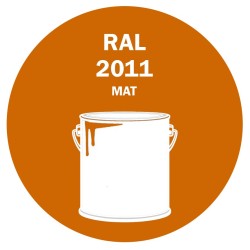 POT DE PEINTURE 5KG RAL 2011 ORANGÉ FONCÉ PRIMAIRE MAT