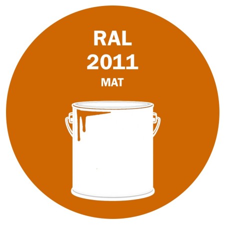 POT DE PEINTURE 5KG RAL 2011 ORANGÉ FONCÉ PRIMAIRE MAT