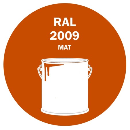 POT DE PEINTURE 5KG RAL 2009 ORANGÉ SIGNALISATION PRIMAIRE MAT