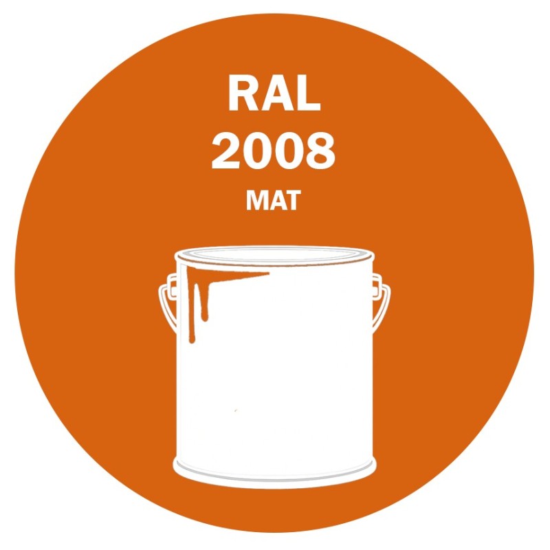POT DE PEINTURE 5KG RAL 2008 ORANGÉ ROUGE CLAIR PRIMAIRE MAT POT DE PEINTURE 5KG RAL 2008 ORANGÉ ROUGE CLAIR PRIMAIRE MAT