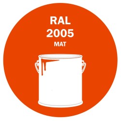 POT DE PEINTURE 5KG RAL 2005 ORANGÉ BRILLANT PRIMAIRE MAT