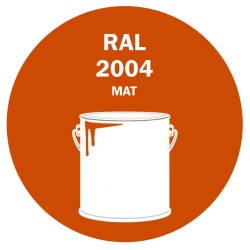 POT DE PEINTURE 5KG RAL 2004 ORANGÉ PUR PRIMAIRE MAT