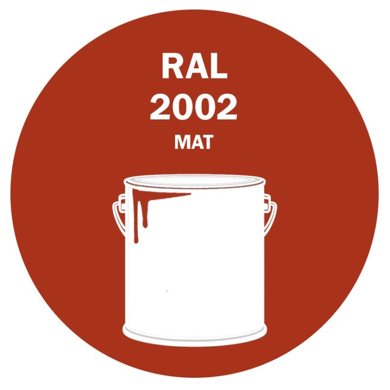 POT DE PEINTURE 5KG RAL 2002 ORANGÉ SANG PRIMAIRE MAT POT DE PEINTURE 5KG RAL 2002 ORANGÉ SANG PRIMAIRE MAT