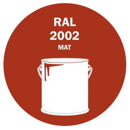 POT DE PEINTURE 5KG RAL 2002 ORANGÉ SANG PRIMAIRE MAT