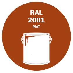 POT DE PEINTURE 5KG RAL 2001 ORANGÉ ROUGE PRIMAIRE MAT