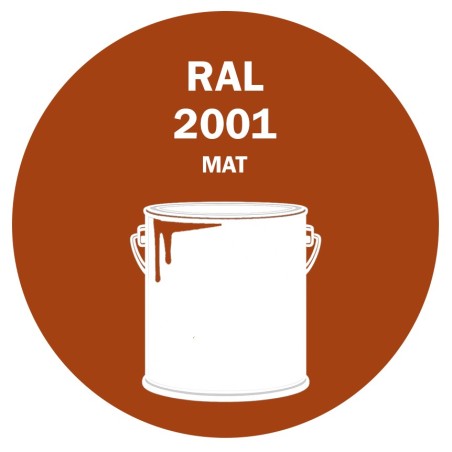 POT DE PEINTURE 5KG RAL 2001 ORANGÉ ROUGE PRIMAIRE MAT