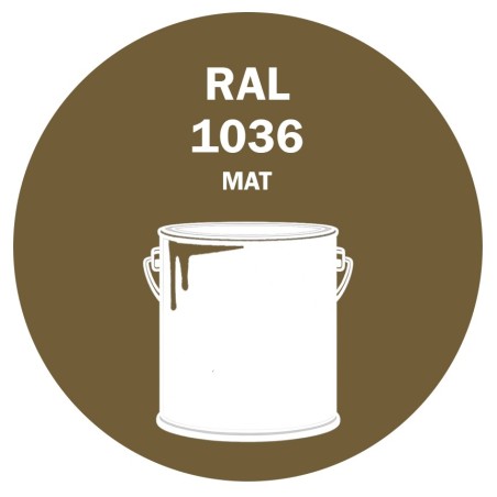 POT DE PEINTURE 5KG RAL 1036 OR NACRÉ PRIMAIRE MAT