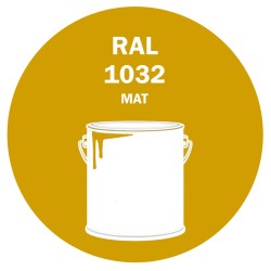 POT DE PEINTURE 5KG RAL 1032 JAUNE GENÊT PRIMAIRE MAT