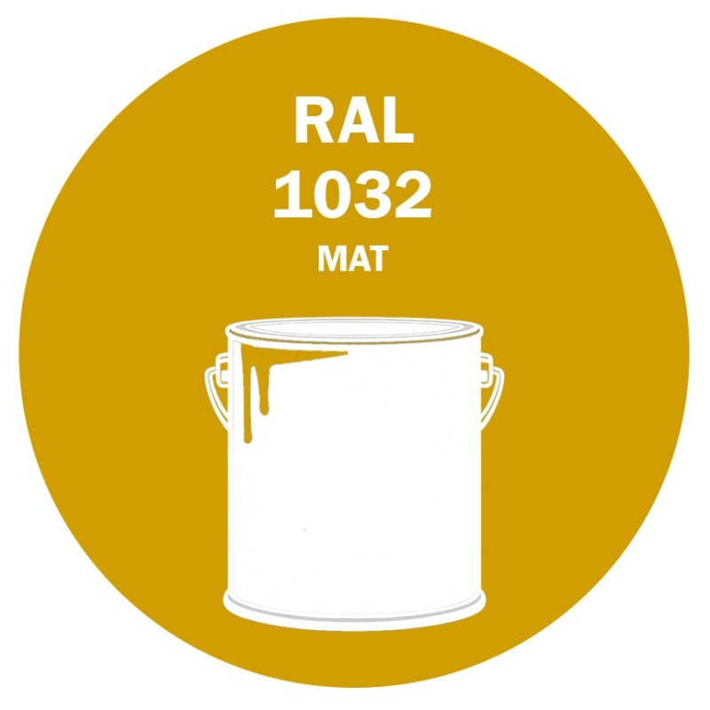 POT DE PEINTURE 5KG RAL 1032 JAUNE GENÊT PRIMAIRE MAT POT DE PEINTURE 5KG RAL 1032 JAUNE GENÊT PRIMAIRE MAT
