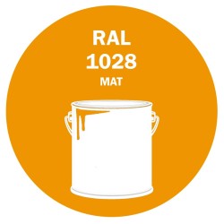 POT DE PEINTURE 5KG RAL 1028 JAUNE MELON PRIMAIRE MAT