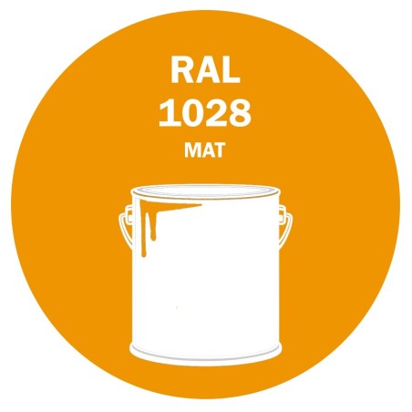 POT DE PEINTURE 5KG RAL 1028 JAUNE MELON PRIMAIRE MAT