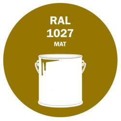 POT DE PEINTURE 5KG RAL 1027 JAUNE CURRY PRIMAIRE MAT