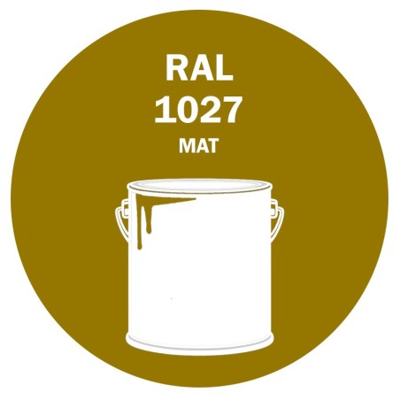 POT DE PEINTURE 5KG RAL 1027 JAUNE CURRY PRIMAIRE MAT