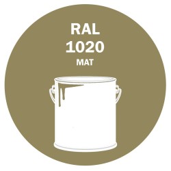POT DE PEINTURE 5KG RAL 1020 JAUNE OLIVE PRIMAIRE MAT