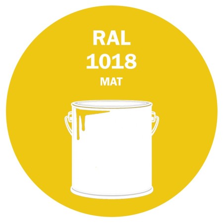 POT DE PEINTURE 5KG RAL 1018 JAUNE ZINC PRIMAIRE MAT