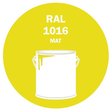 POT DE PEINTURE 5KG RAL 1016 JAUNE SOUFRE PRIMAIRE MAT