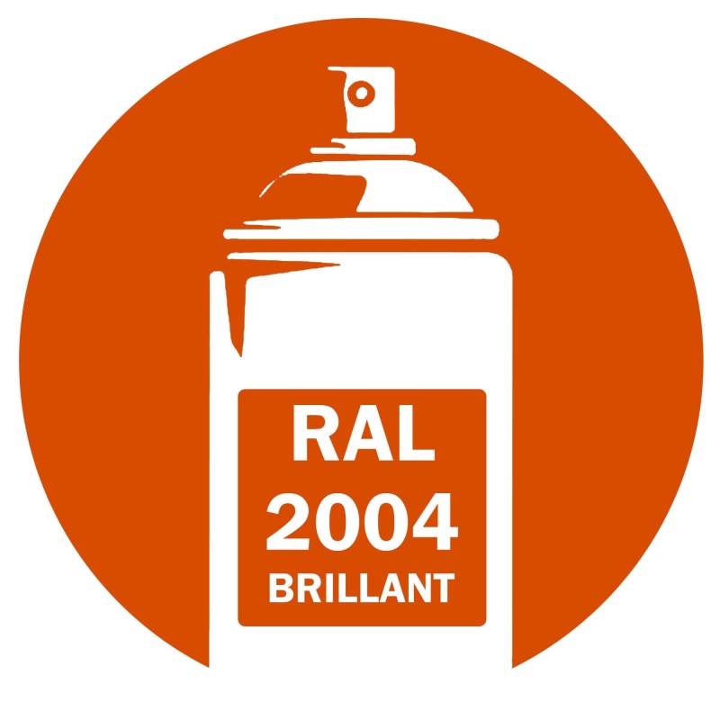 Bombe de peinture RAL 2004 Pure orange brillant DISOLAC 400ml, spray pro gloss pour métal, plastique et usage industriel. Bombe de peinture RAL 2004 Pure orange brillant DISOLAC 400ml, spray pro gloss pour métal, plastique et usage industriel.