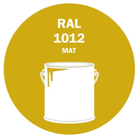 POT DE PEINTURE 5KG RAL 1012 JAUNE CITRON PRIMAIRE MAT