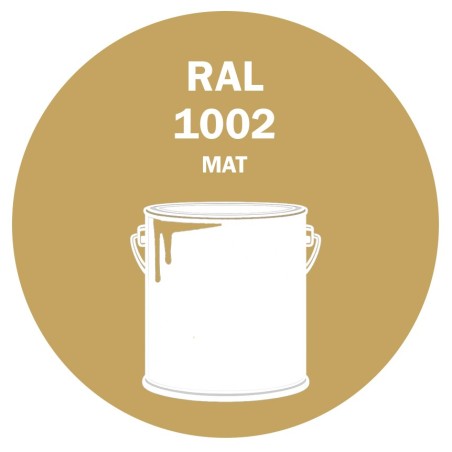 Pot de peinture RAL 1002 jaune sable primaire mat 5 kg