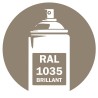 Bombe de peinture  RAL 1035 Beige nacré Brillant 400ml, spray pro gloss pour métal, bois, plastique et usage industriel.