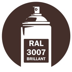 Bombe de peinture RAL 3005 Rouge vin brillant DISOLAC 400 ml, spray pro gloss pour métal, bois, plastique et usage industriel.