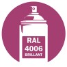 Bombe de peinture RAL 4006 Traffic Purple brillant 400 ml, spray professionnel pour métal, bois, plastique et usage industriel. Bombe de peinture RAL 4006 Traffic Purple brillant 400 ml, spray professionnel pour métal, bois, plastique et usage industriel.