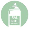 Bombe de peinture RAL 6019 Vert pastel brillant, spray professionnel gloss pour métal, bois, plastique et usage industriel.